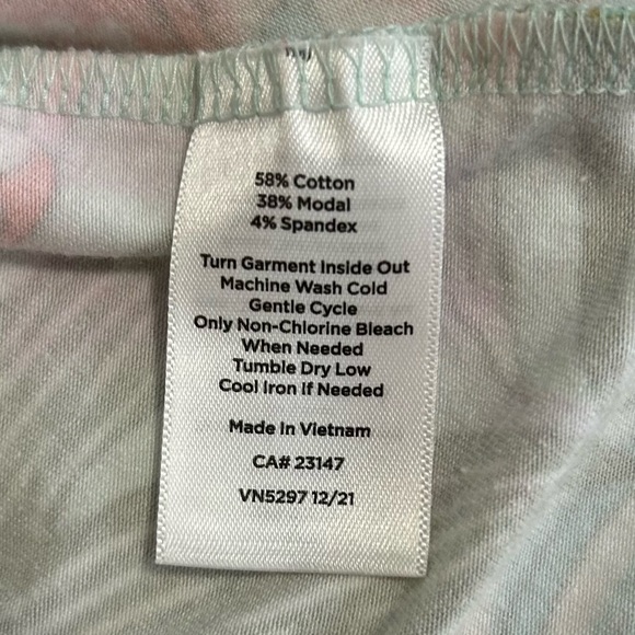 Talbots Floral Parrot Print Sleeveless Knit Maxi sz LP ResortWear Preppy Coastal - Picture 9 of 14